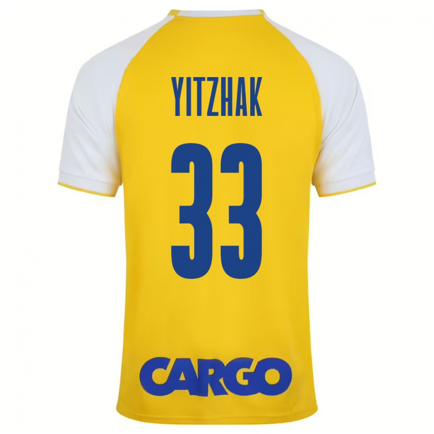 Bambino Maglia Or Yitzhak #33 Giallo Bianco Kit Gara Home 2024/25 Maglietta