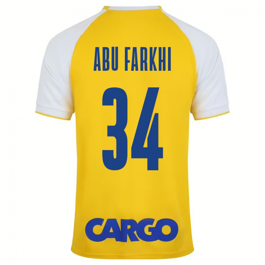 Bambino Maglia Sayed Abu Farkhi #34 Giallo Bianco Kit Gara Home 2024/25 Maglietta