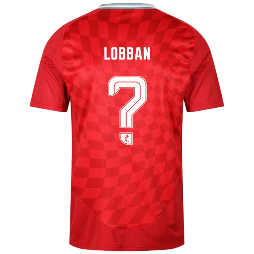 Bambino Maglia Dylan Lobban #0 Rosso Kit Gara Home 2024/25 Maglietta