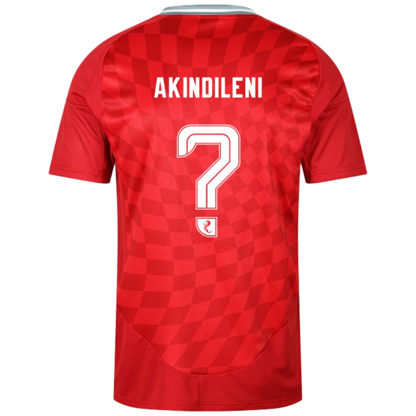 Bambino Maglia Timothy Akindileni #0 Rosso Kit Gara Home 2024/25 Maglietta