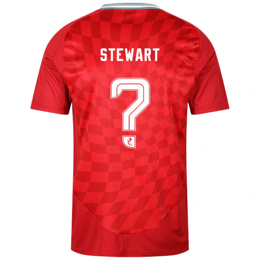 Bambino Maglia Alfie Stewart #0 Rosso Kit Gara Home 2024/25 Maglietta