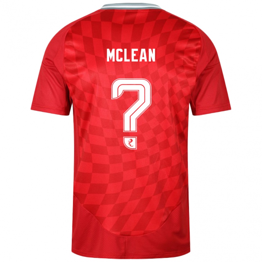 Bambino Maglia Sam Mclean #0 Rosso Kit Gara Home 2024/25 Maglietta