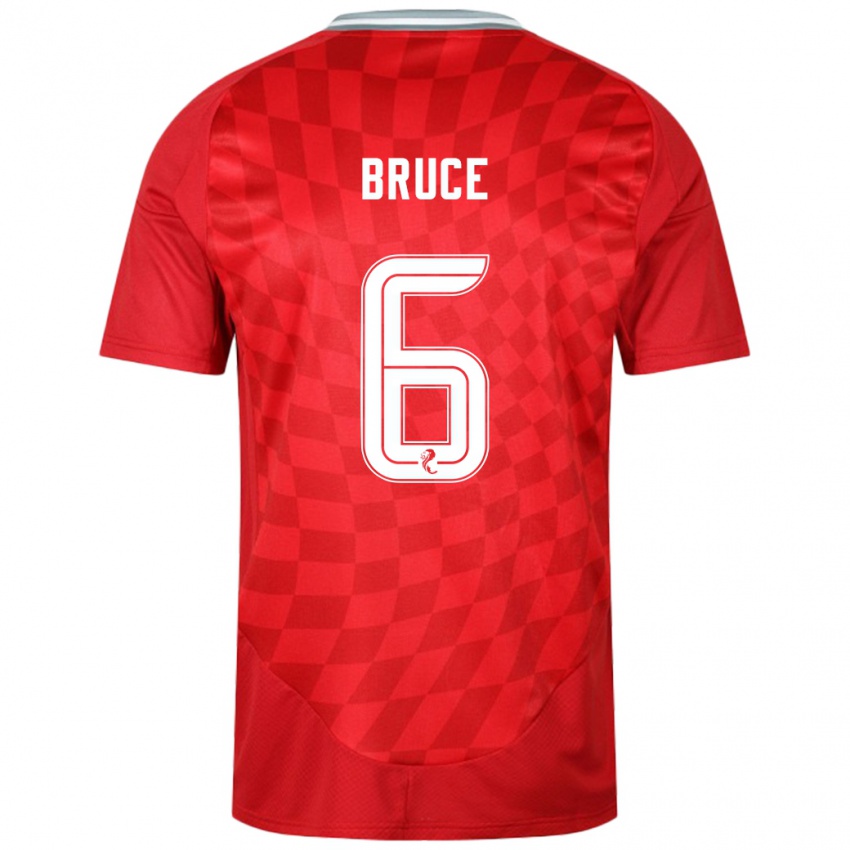 Bambino Maglia Natasha Bruce #6 Rosso Kit Gara Home 2024/25 Maglietta