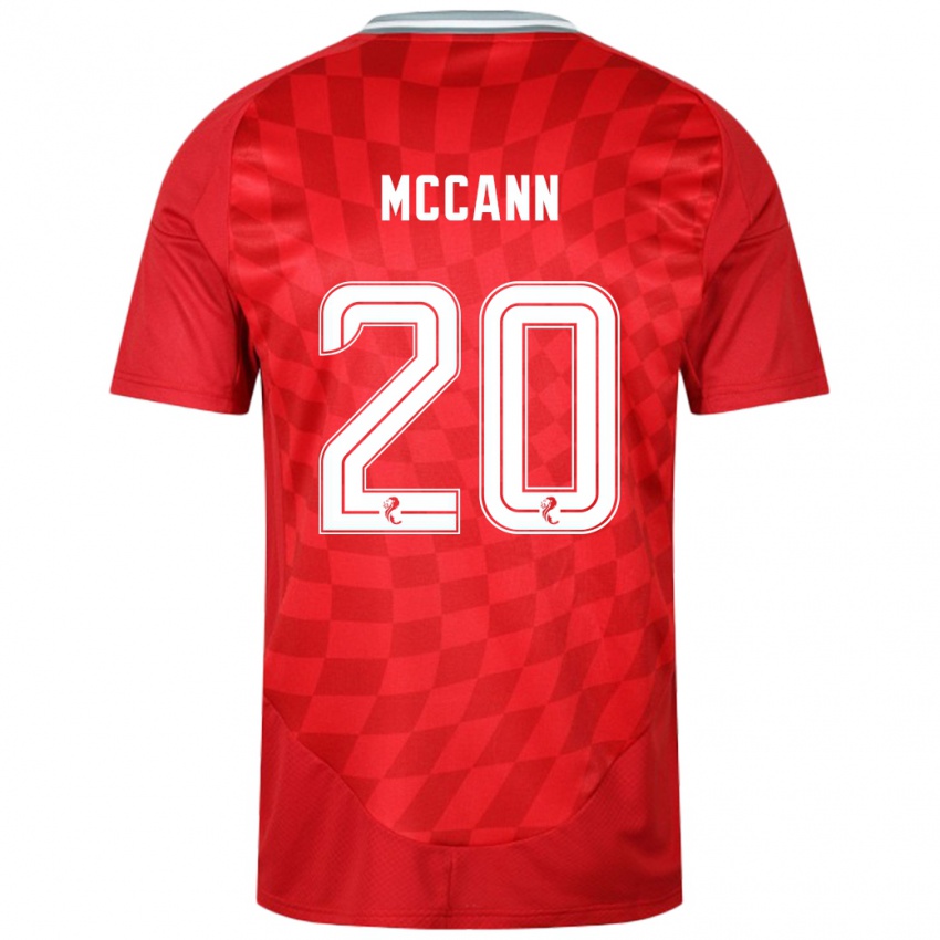 Bambino Maglia Annalisa Mccann #20 Rosso Kit Gara Home 2024/25 Maglietta