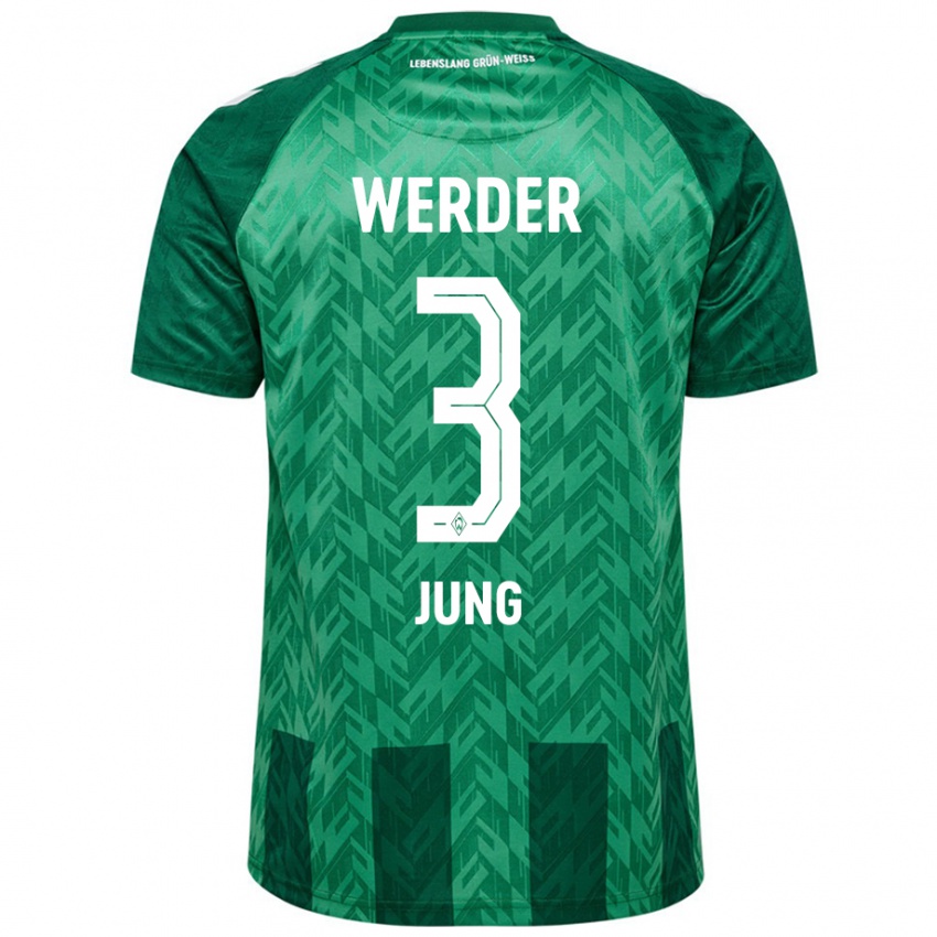 Bambino Maglia Anthony Jung #3 Verde Kit Gara Home 2024/25 Maglietta