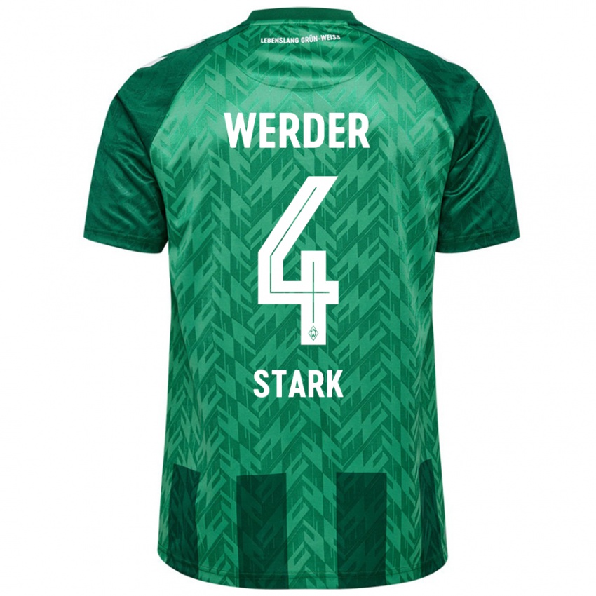 Bambino Maglia Niklas Stark #4 Verde Kit Gara Home 2024/25 Maglietta