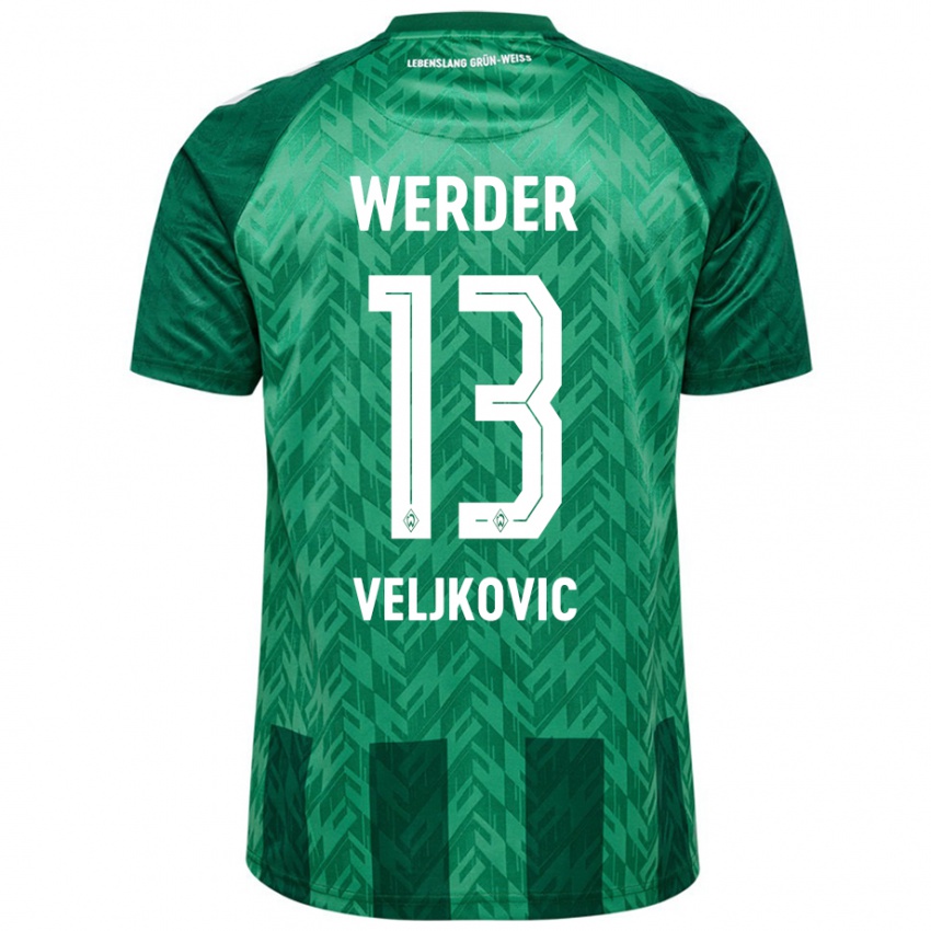 Bambino Maglia Milos Veljkovic #13 Verde Kit Gara Home 2024/25 Maglietta