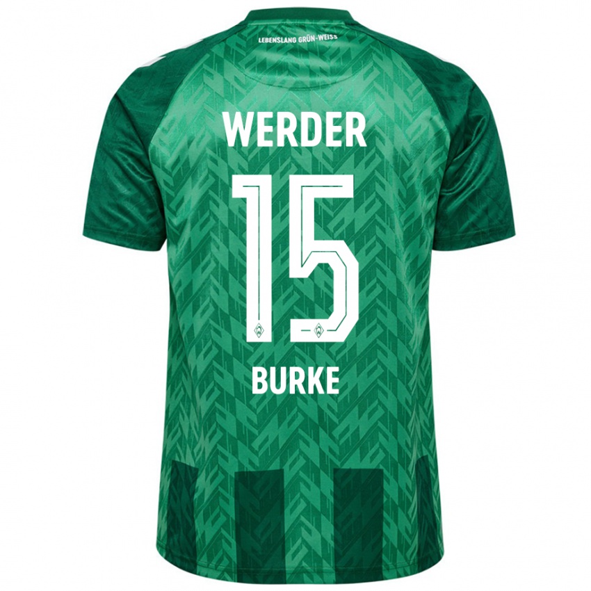 Bambino Maglia Oliver Burke #15 Verde Kit Gara Home 2024/25 Maglietta