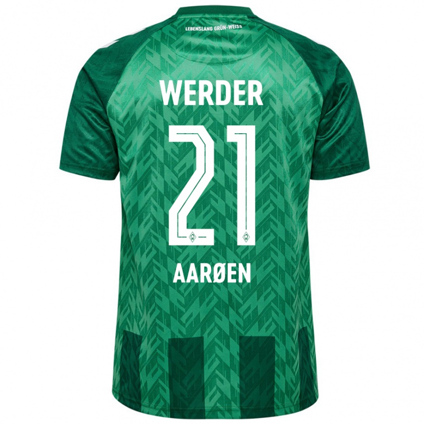 Bambino Maglia Isak Hansen-Aaröen #21 Verde Kit Gara Home 2024/25 Maglietta