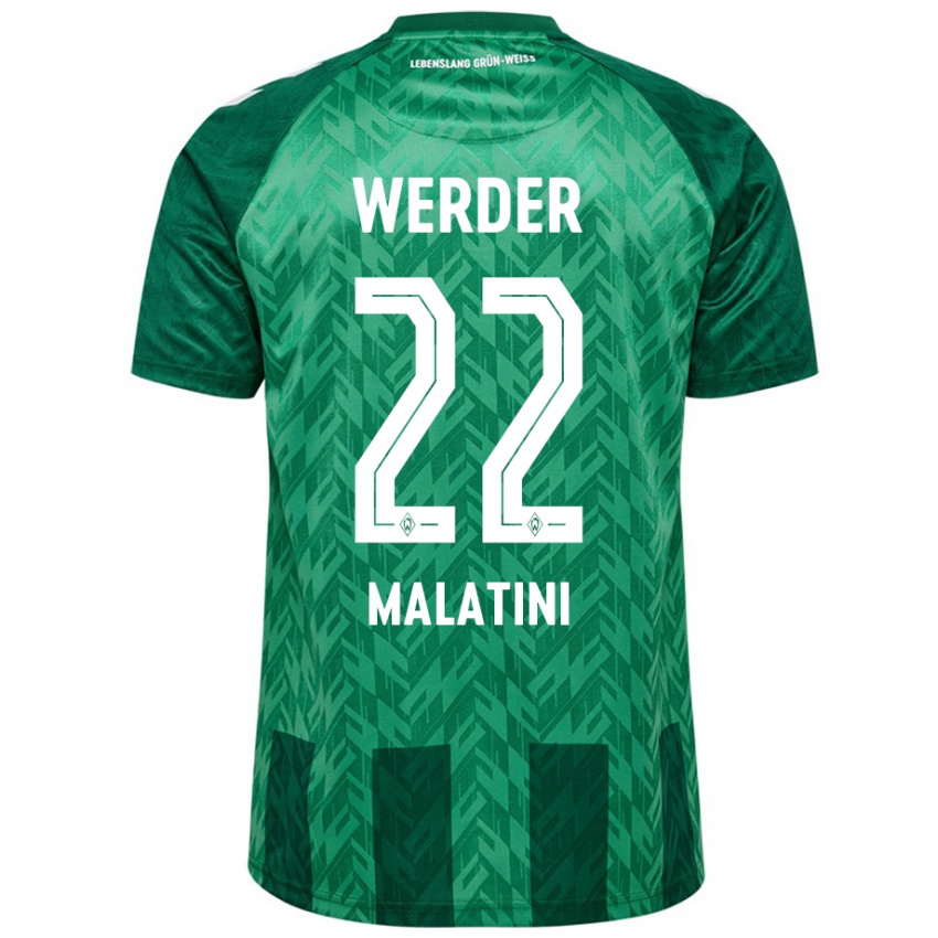 Bambino Maglia Julián Malatini #22 Verde Kit Gara Home 2024/25 Maglietta