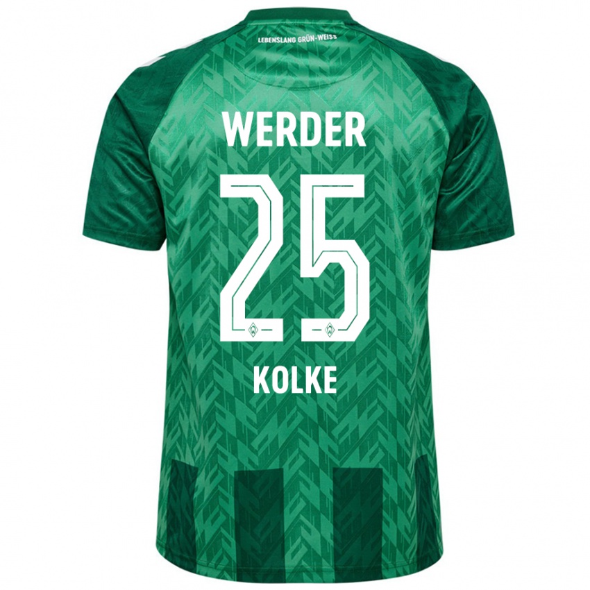 Bambino Maglia Markus Kolke #25 Verde Kit Gara Home 2024/25 Maglietta