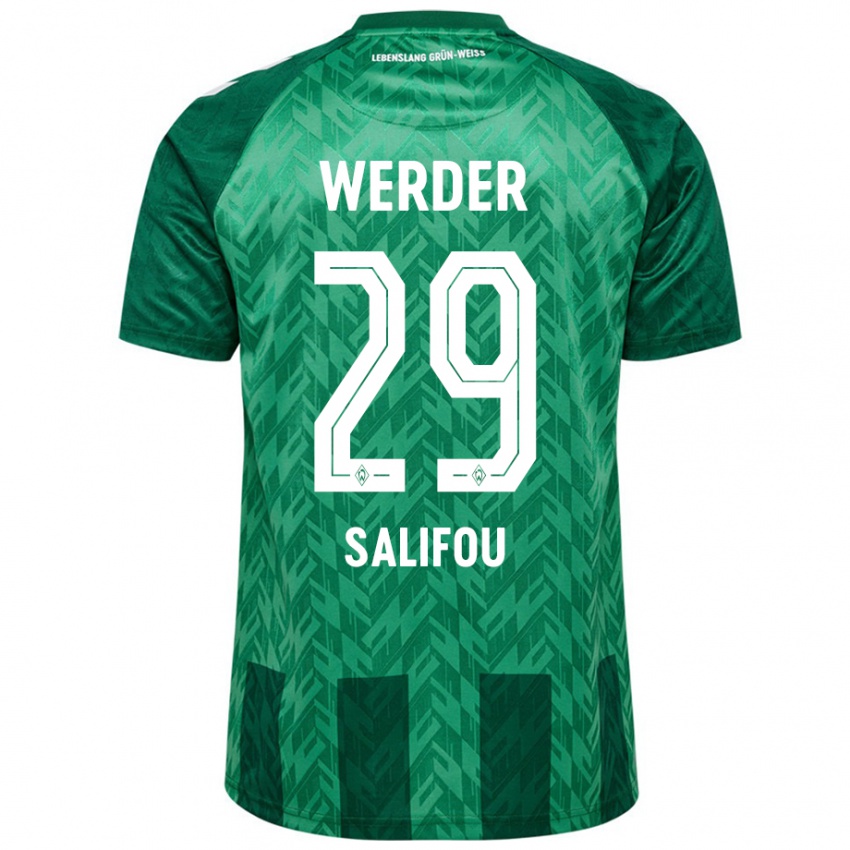 Bambino Maglia Dikeni Salifou #29 Verde Kit Gara Home 2024/25 Maglietta