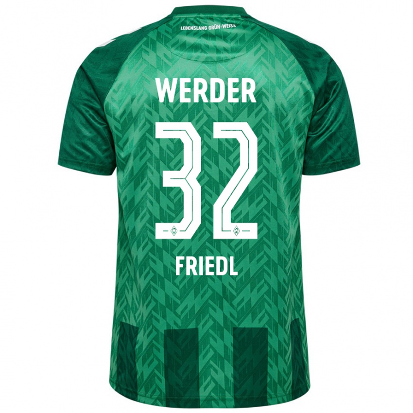 Bambino Maglia Marco Friedl #32 Verde Kit Gara Home 2024/25 Maglietta