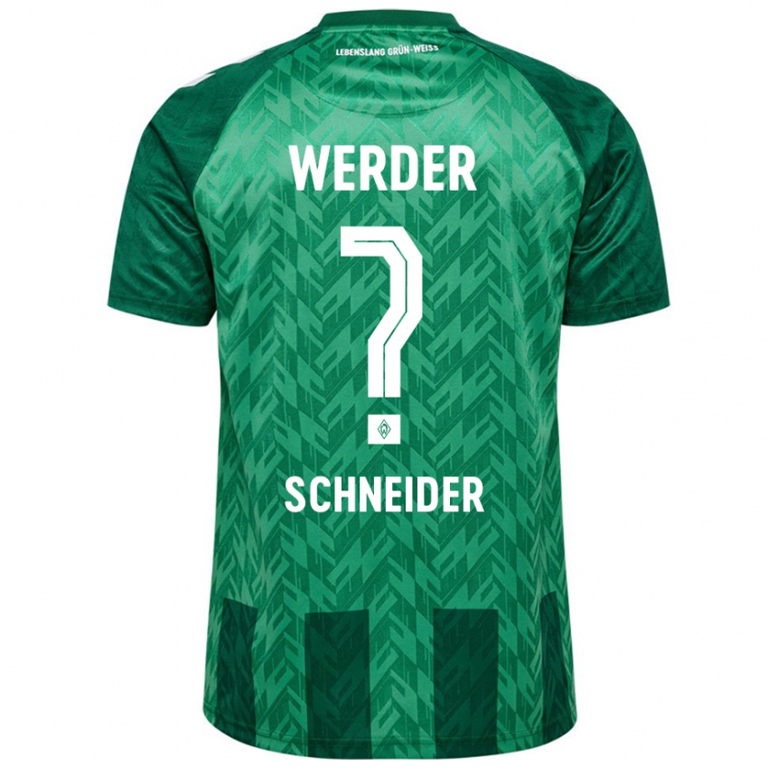 Bambino Maglia Dieter Schneider #0 Verde Kit Gara Home 2024/25 Maglietta