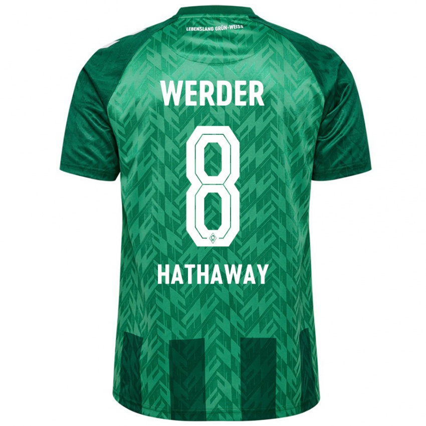 Bambino Maglia Max Hathaway #8 Verde Kit Gara Home 2024/25 Maglietta