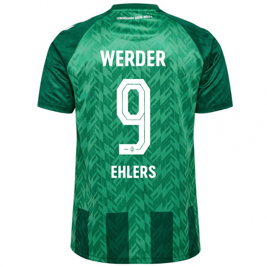 Bambino Maglia Jannic Ehlers #9 Verde Kit Gara Home 2024/25 Maglietta