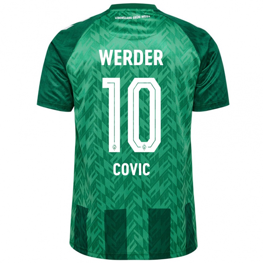 Bambino Maglia Patrice Covic #10 Verde Kit Gara Home 2024/25 Maglietta