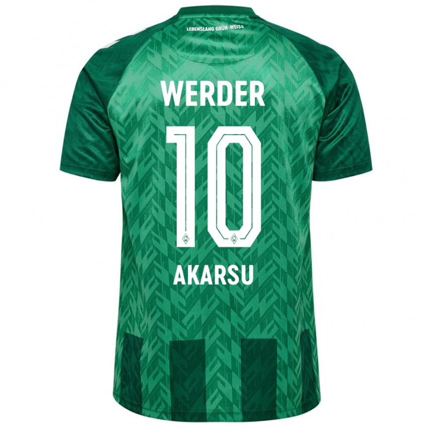 Bambino Maglia Mikail Bura Akarsu #10 Verde Kit Gara Home 2024/25 Maglietta