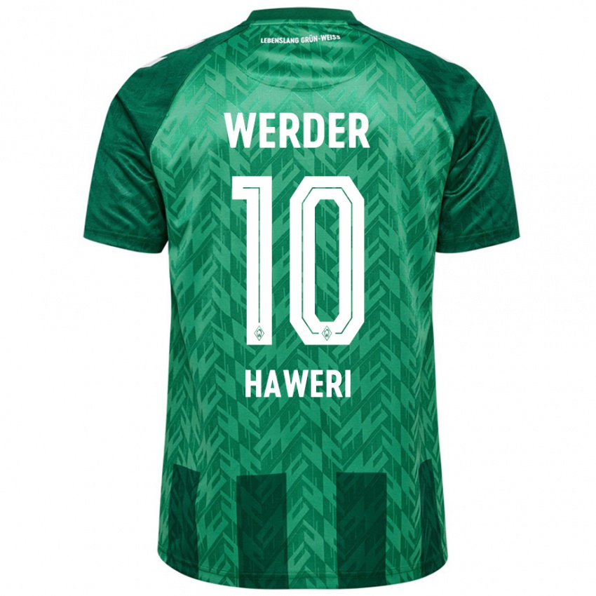 Bambino Maglia Adrian Haweri #10 Verde Kit Gara Home 2024/25 Maglietta