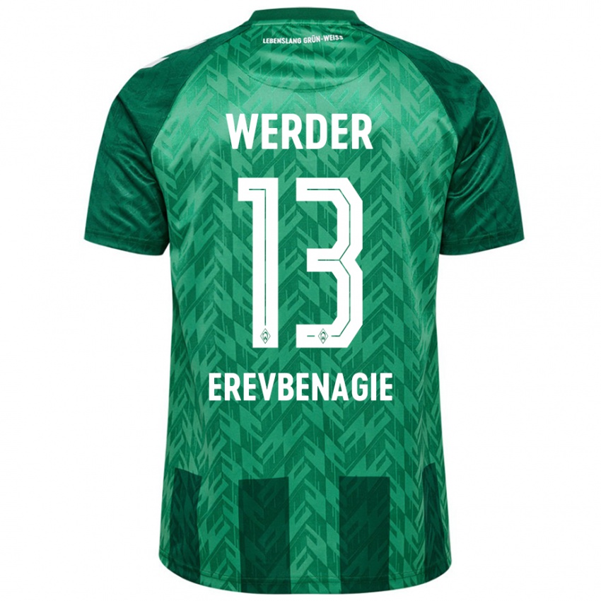 Bambino Maglia Paul Erevbenagie #13 Verde Kit Gara Home 2024/25 Maglietta