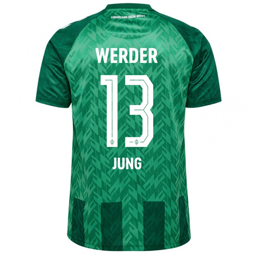 Bambino Maglia Seong-Hyeon Jung #13 Verde Kit Gara Home 2024/25 Maglietta