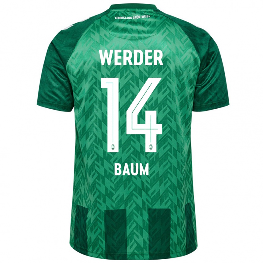 Bambino Maglia Lennart Baum #14 Verde Kit Gara Home 2024/25 Maglietta