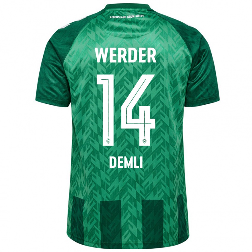 Bambino Maglia Rezan Demli #14 Verde Kit Gara Home 2024/25 Maglietta