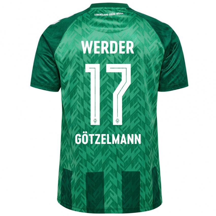 Bambino Maglia Patrick Götzelmann #17 Verde Kit Gara Home 2024/25 Maglietta