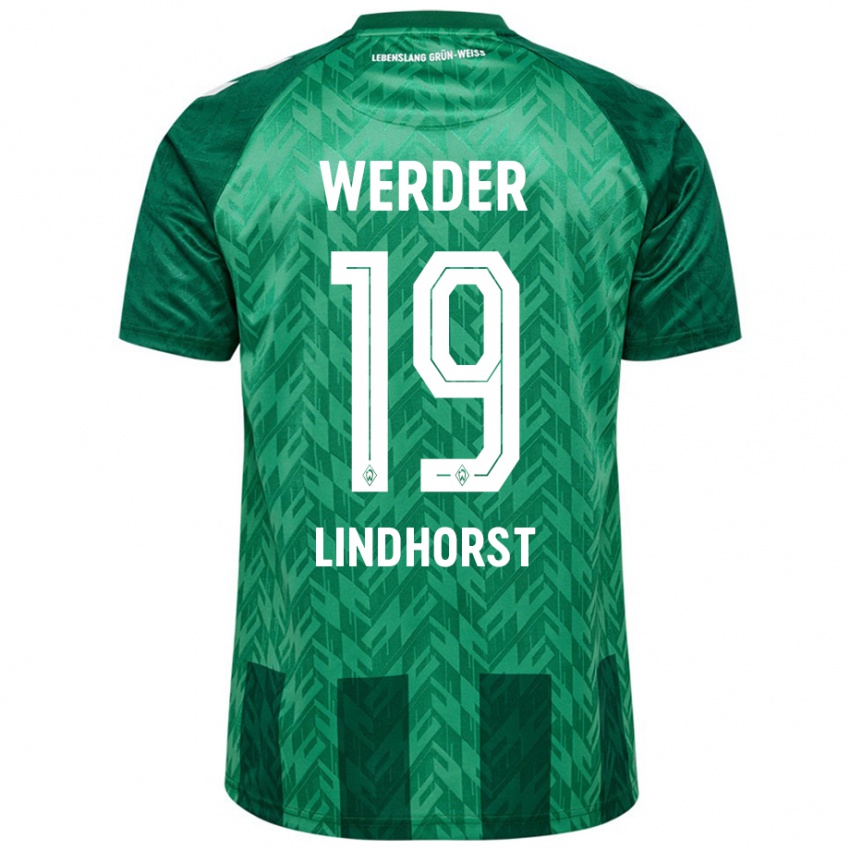 Bambino Maglia Jerrit Lindhorst #19 Verde Kit Gara Home 2024/25 Maglietta