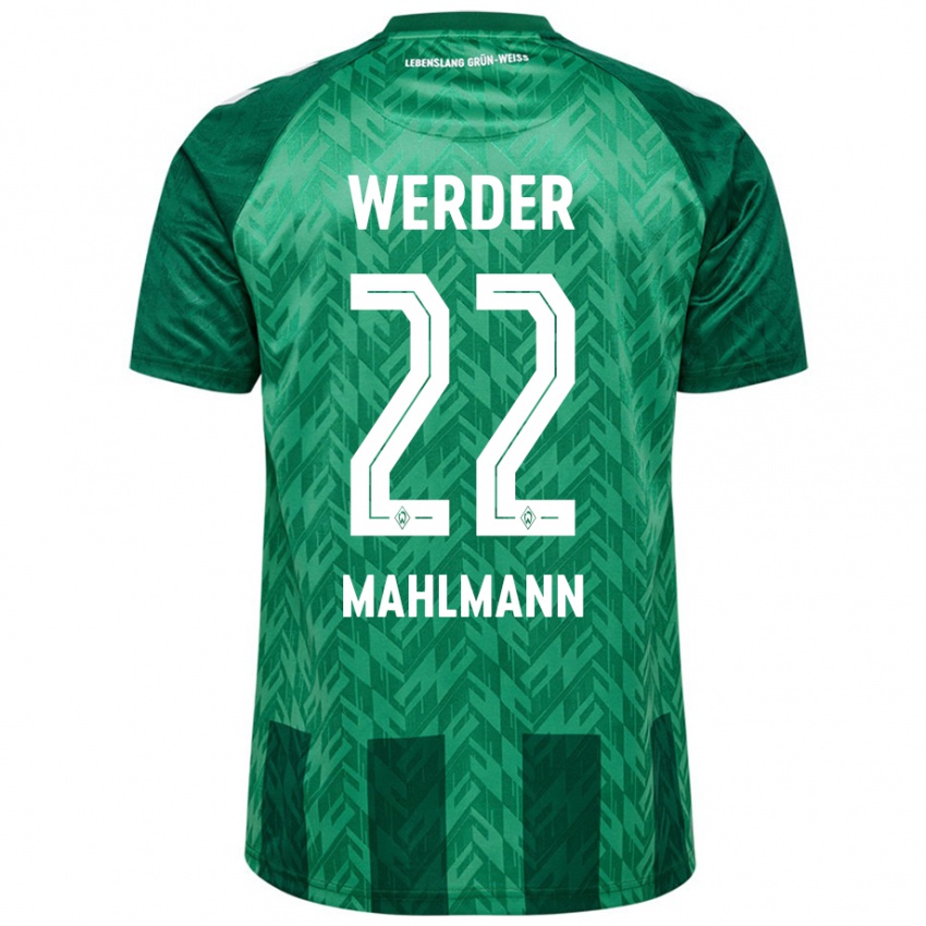 Bambino Maglia Justus Mahlmann #22 Verde Kit Gara Home 2024/25 Maglietta