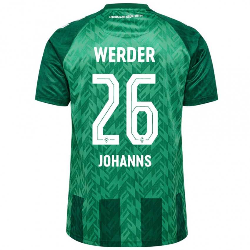 Bambino Maglia Lennart Johanns #26 Verde Kit Gara Home 2024/25 Maglietta