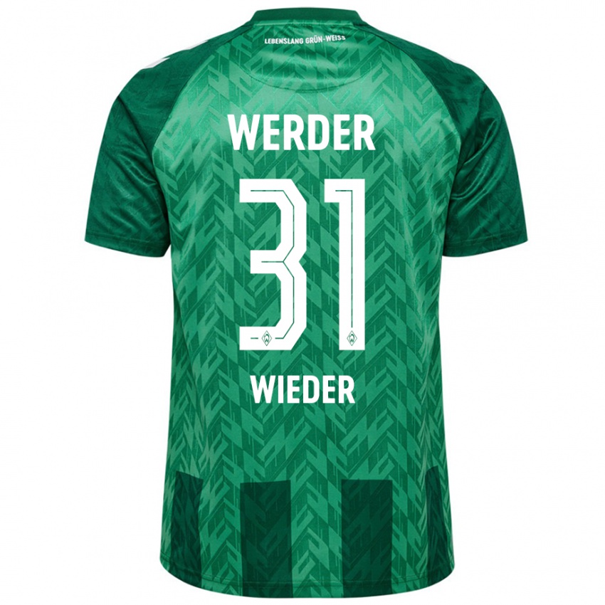 Bambino Maglia Verena Wieder #31 Verde Kit Gara Home 2024/25 Maglietta