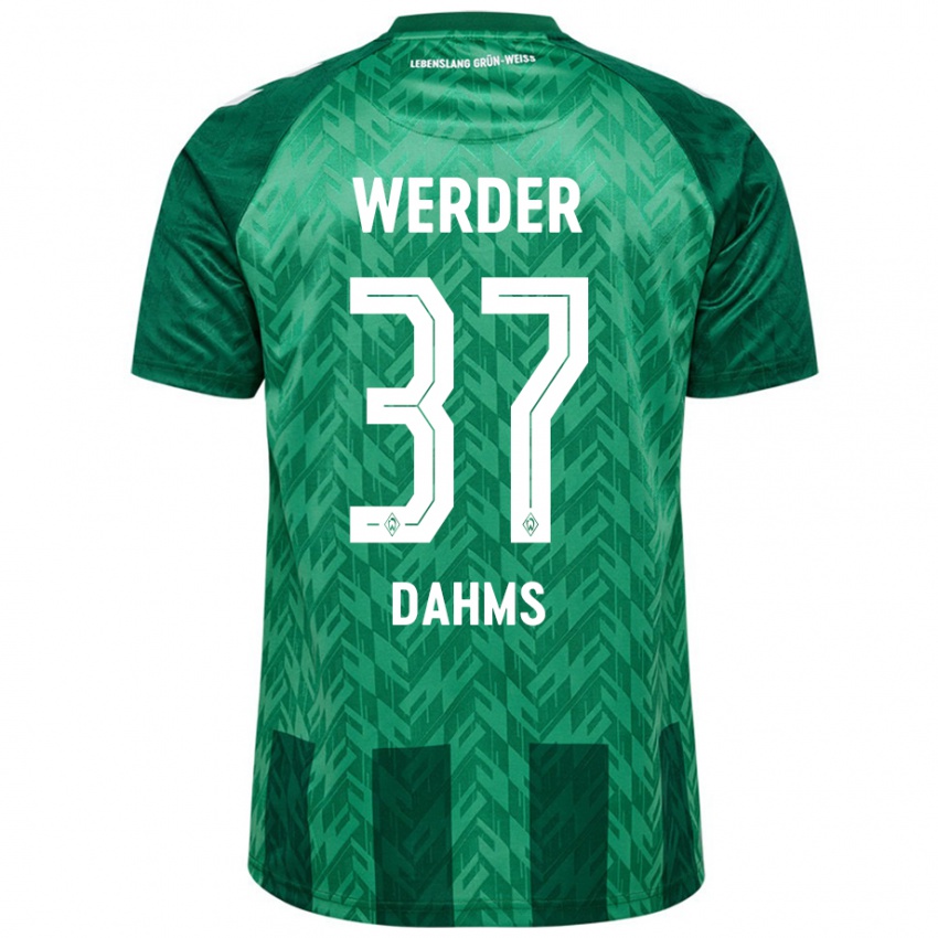 Bambino Maglia Lena Dahms #37 Verde Kit Gara Home 2024/25 Maglietta