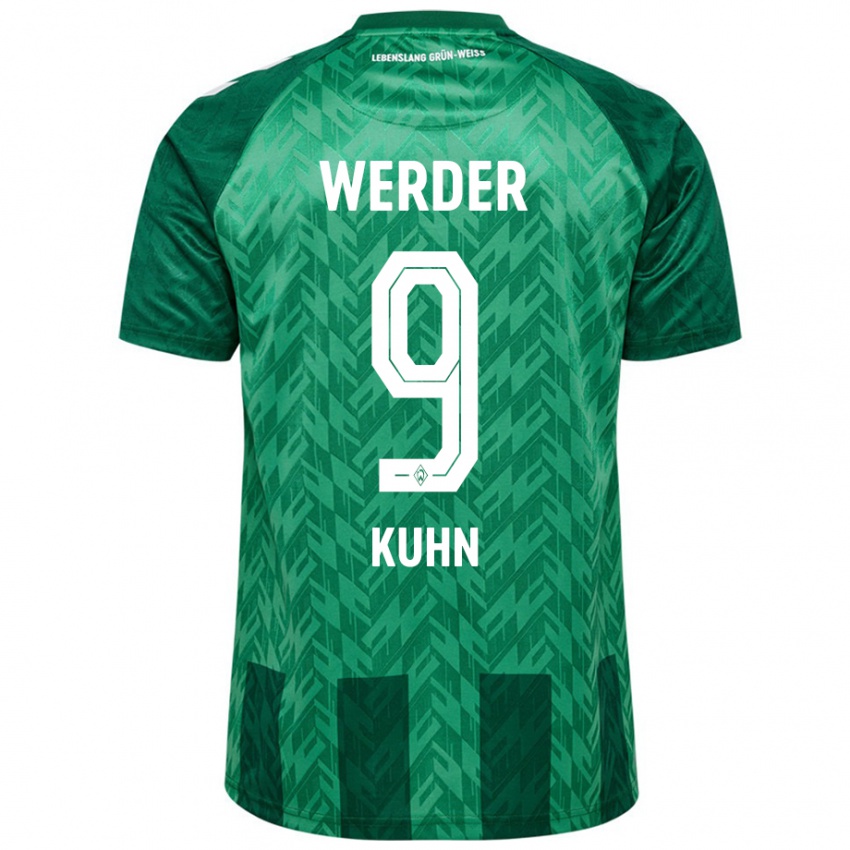 Bambino Maglia Philipp Kühn #9 Verde Kit Gara Home 2024/25 Maglietta