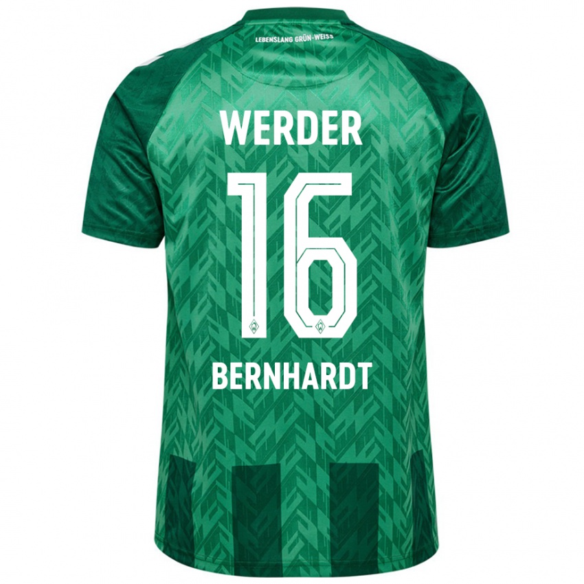 Bambino Maglia Emilie Bernhardt #16 Verde Kit Gara Home 2024/25 Maglietta