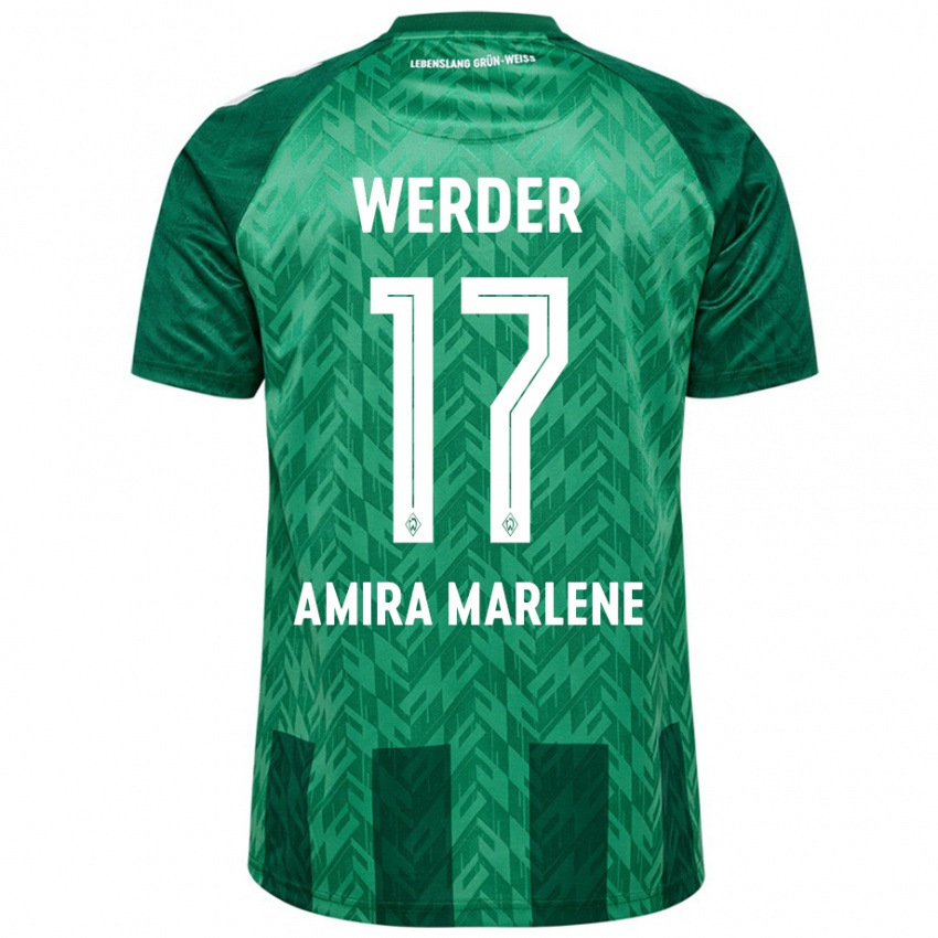 Bambino Maglia Amira Marlene Dahl #17 Verde Kit Gara Home 2024/25 Maglietta