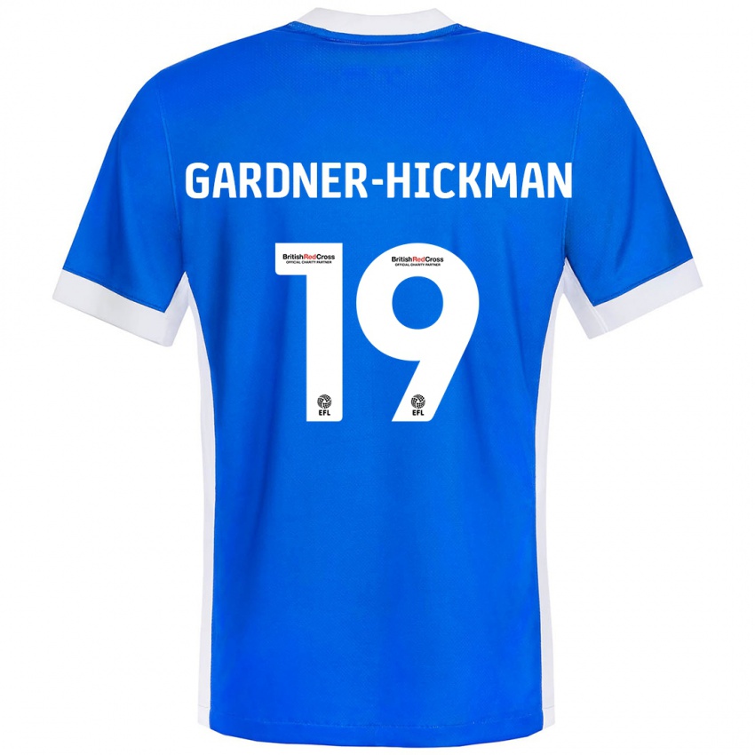 Bambino Maglia Taylor Gardner-Hickman #19 Blu Bianco Kit Gara Home 2024/25 Maglietta