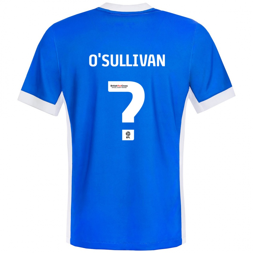 Bambino Maglia William O'sullivan #0 Blu Bianco Kit Gara Home 2024/25 Maglietta