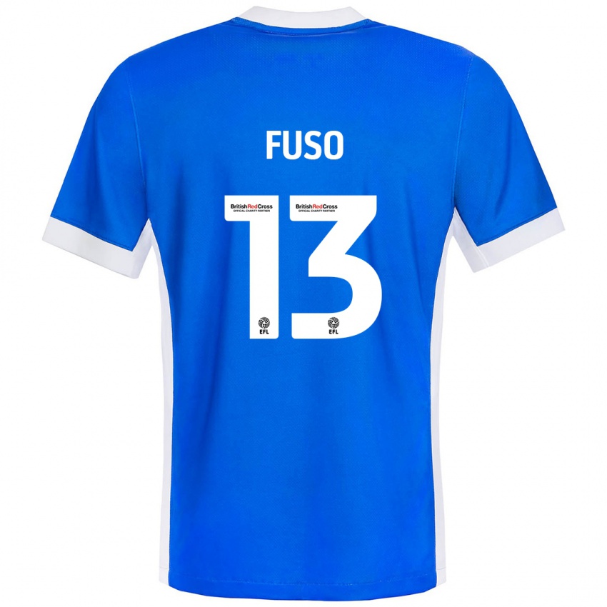 Bambino Maglia Ivana Fuso #13 Blu Bianco Kit Gara Home 2024/25 Maglietta