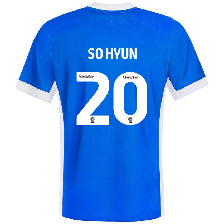 Bambino Maglia Cho So-Hyun #20 Blu Bianco Kit Gara Home 2024/25 Maglietta