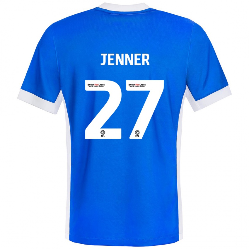 Bambino Maglia Abbi Jenner #27 Blu Bianco Kit Gara Home 2024/25 Maglietta