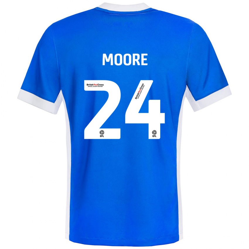 Bambino Maglia Jade Ellis Moore #24 Blu Bianco Kit Gara Home 2024/25 Maglietta