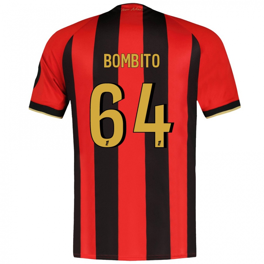 Bambino Maglia Moïse Bombito #64 Rosso Nero Kit Gara Home 2024/25 Maglietta