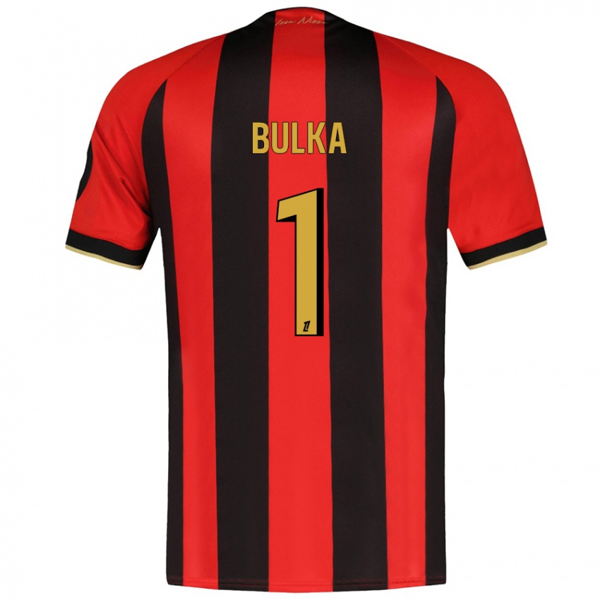 Bambino Maglia Marcin Bulka #1 Rosso Nero Kit Gara Home 2024/25 Maglietta