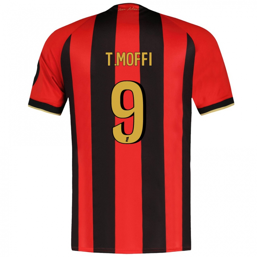 Bambino Maglia Terem Moffi #9 Rosso Nero Kit Gara Home 2024/25 Maglietta