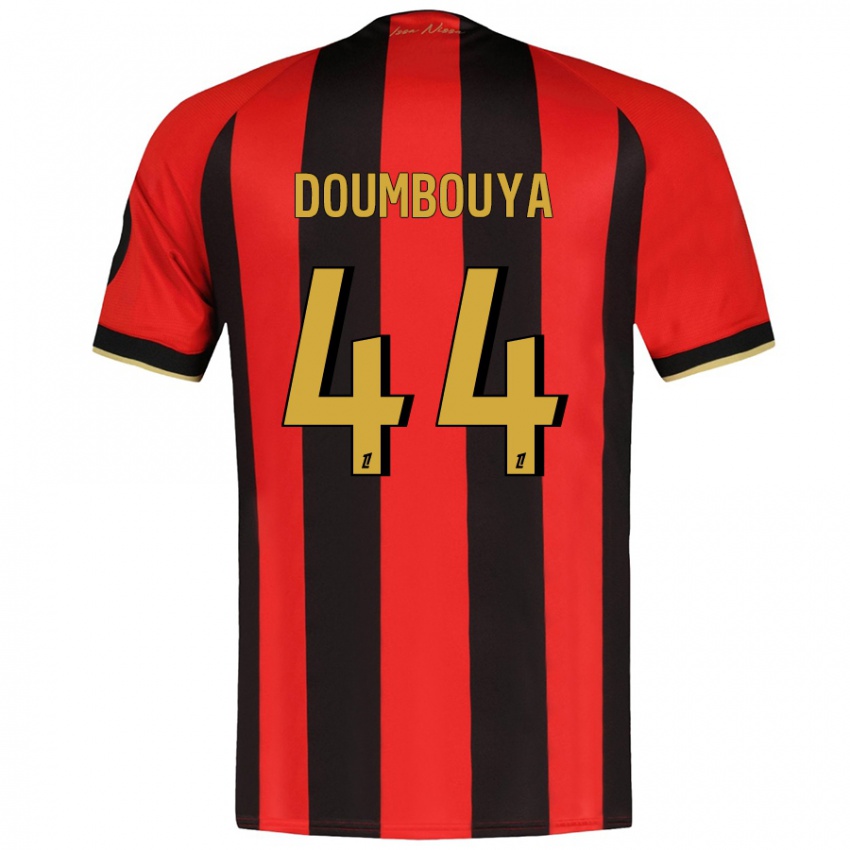 Bambino Maglia Amidou Doumbouya #44 Rosso Nero Kit Gara Home 2024/25 Maglietta