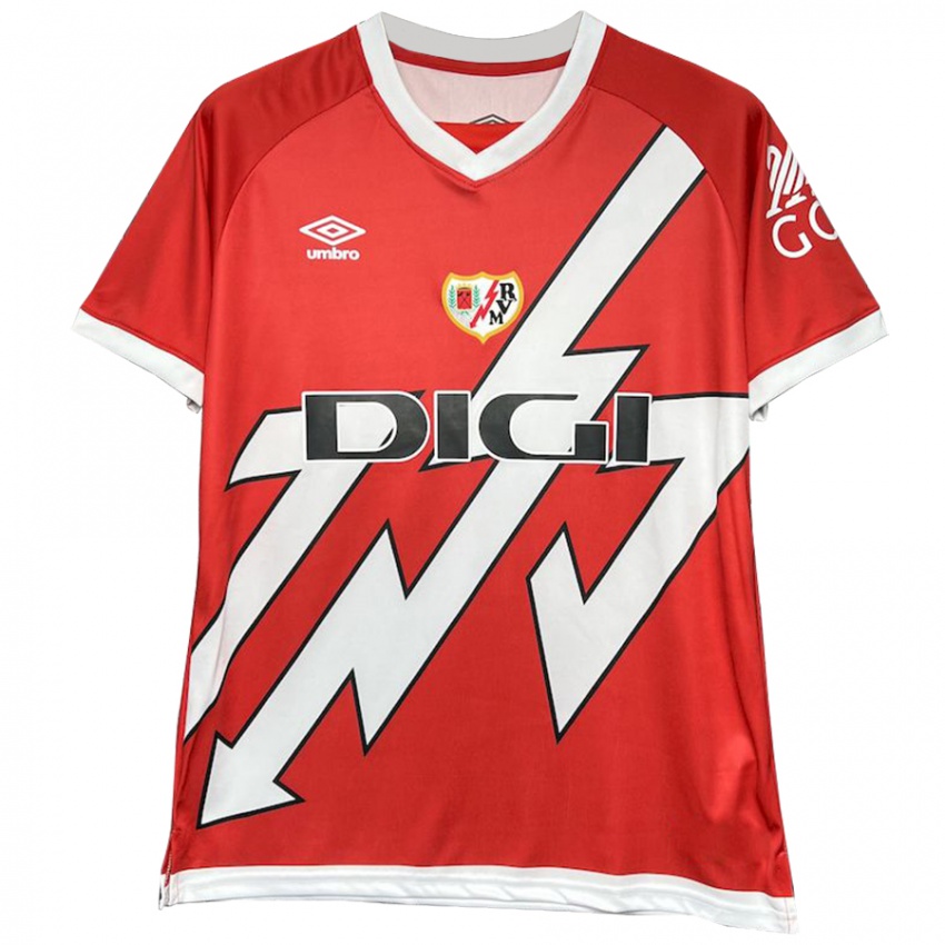 Bambino Maglia Pelayo Fernandez #27 Bianco Rosso Kit Gara Home 2024/25 Maglietta