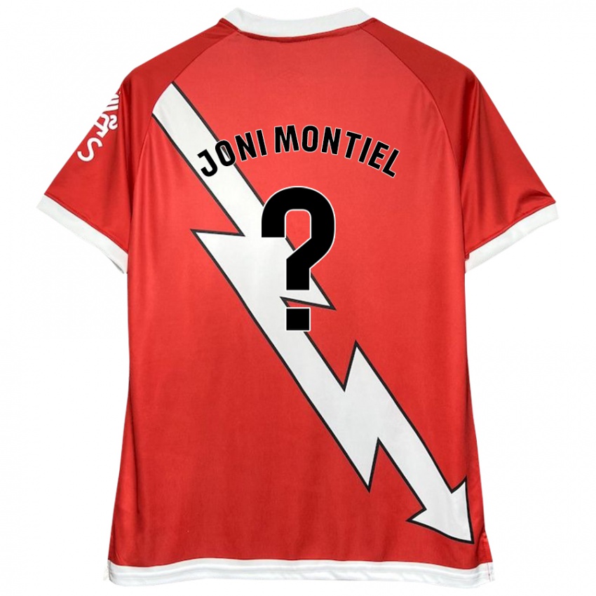 Bambino Maglia Joni Montiel #0 Bianco Rosso Kit Gara Home 2024/25 Maglietta