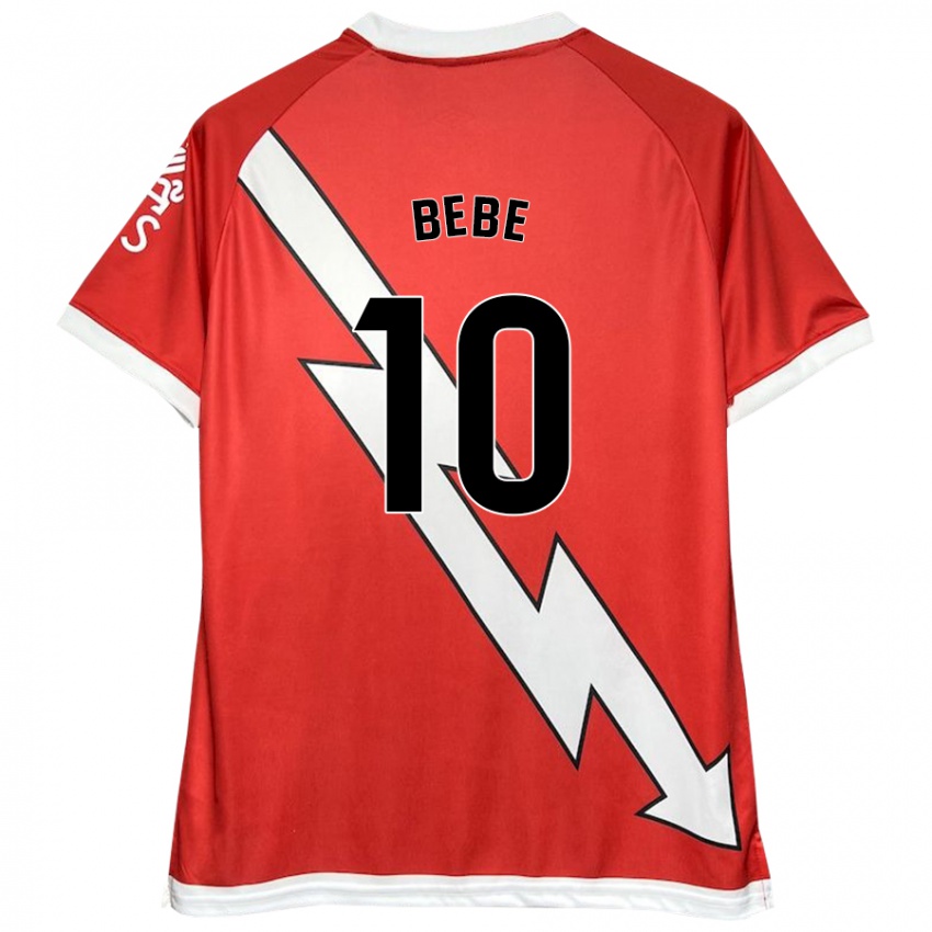 Bambino Maglia Bebé #10 Bianco Rosso Kit Gara Home 2024/25 Maglietta