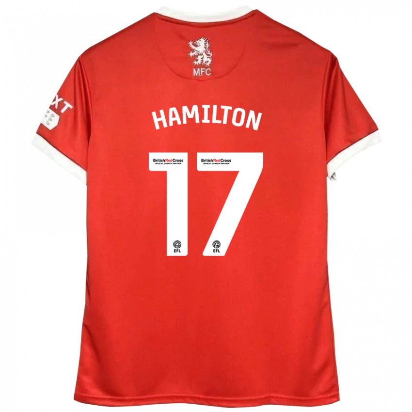 Bambino Maglia Micah Hamilton #17 Rosso Bianco Kit Gara Home 2024/25 Maglietta